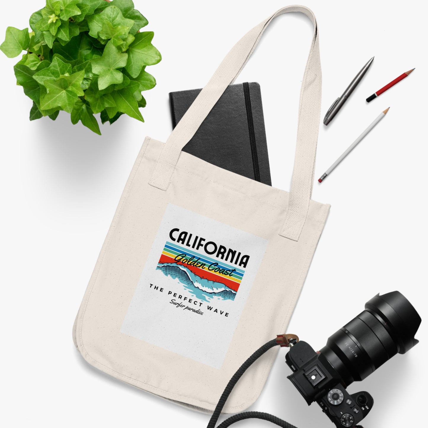 Tote Bag California Love - Organic Canvas
