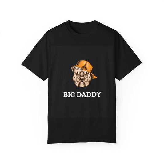 Dyed T-shirt with 'Big Daddy' Text