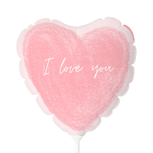 Heart-shaped Balloon, 11" - 'I Love You' Design