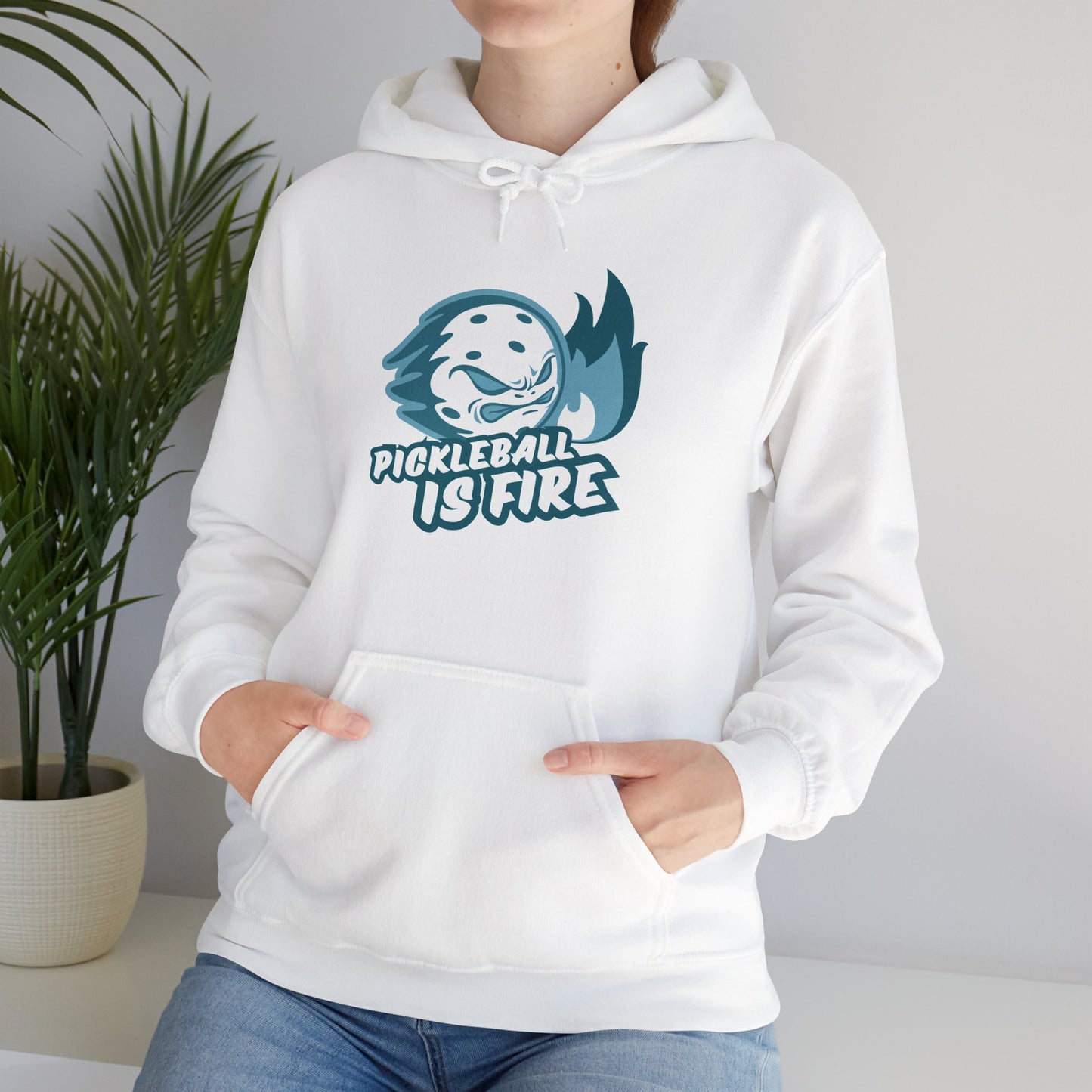 Pickleball Hoodie - Pickleball is Fire